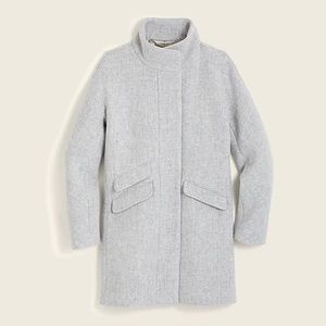 Worn Once - JCrew Women’s Italian Wool Grey Coat - Size 14